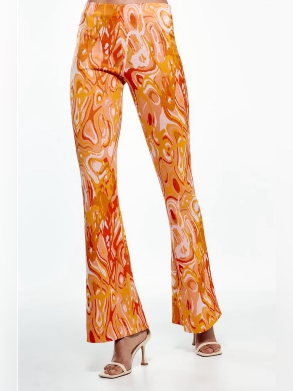 Zara Swirl Jacquard knit pants